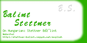 balint stettner business card